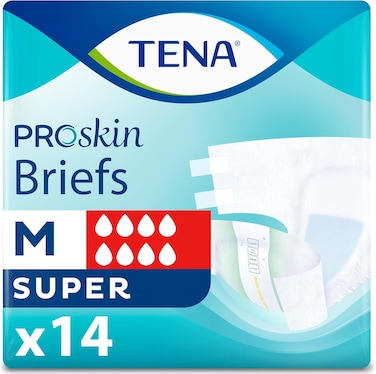 Tena ProSkin Unisex Incontinence Adult Diapers, Maximum Absorbency, Medium, 14 ct