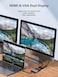VCOM USB C Hub, Type C to 4K@60Hz HDMI, 1080P VGA Adapter with 100W PD Charging, USB 2.0, Support MST Function Compatible with MacBook Air, iPad Pro, Dell XPS, Surface, Samsung Galaxy,