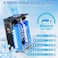 AUTO FAMILY Portable Hanging Waist Fan &ndash; Rechargeable Hands-Free Cooling Fan with Digital Display for Outdoor Work, Camping, Hiking &amp; Travel (AF-BLUE)
