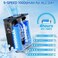 AUTO FAMILY Portable Hanging Waist Fan &ndash; Rechargeable Hands-Free Cooling Fan with Digital Display for Outdoor Work, Camping, Hiking &amp; Travel (AF-Black)