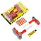 Auto Family 8 - Pcs Tubeless Tire Repair Tool Kit &ndash; Heavy Duty T-Handle Plug Tool Set, Tire Plugging Kit with Reamer, Rubber Strips &amp; Adhesive for Car, Motorcycle