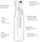 Auto Family 300 Ml Hand Pump Pressure Sprayer Bottle &ndash; Garden Plant Mister, Adjustable Nozzle, Multi-Purpose Water Spray Bottle for Lawn, Cleaning &amp; Home Use (White - 300 Ml - 3Pcs)