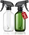Auto Family 2 Pcs, 2L Hand Pump Pressure Sprayer Bottle &ndash; Garden Plant Mister, Adjustable Nozzle, Multi-Purpose Water Spray Bottle for Lawn, Cleaning &amp; Home Use (Green,Transparent)
