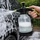Auto Family 2.5L Hand Pump Pressure Sprayer Bottle &ndash; Garden Plant Mister, Adjustable Nozzle, Multi-Purpose Water Spray Bottle for Lawn, Cleaning &amp; Home Use (Transparent with Green)