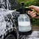 Auto Family 2.5L Hand Pump Pressure Sprayer Bottle &ndash; Garden Plant Mister, Adjustable Nozzle, Multi-Purpose Water Spray Bottle for Lawn, Cleaning &amp; Home Use (Transparent with Green)