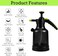 Auto Family 2.5L Hand Pump Pressure Sprayer Bottle &ndash; Garden Plant Mister, Adjustable Nozzle, Multi-Purpose Water Spray Bottle for Lawn, Cleaning &amp; Home Use (Black)