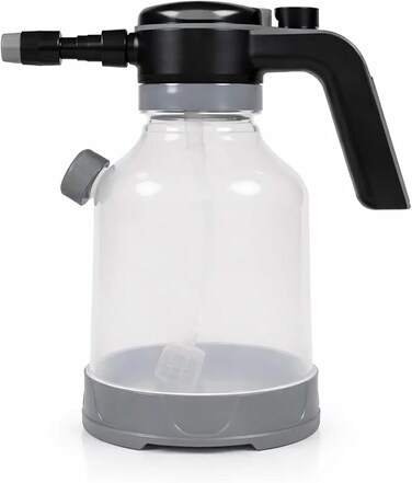 Auto Family 2L Hand Pump Pressure Sprayer Bottle &ndash; Garden Plant Mister, Adjustable Nozzle, Multi-Purpose Water Spray Bottle for Lawn, Cleaning &amp; Home Use (Transparent)