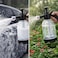 Auto Family 2L Hand Pump Pressure Sprayer Bottle &ndash; Garden Plant Mister, Adjustable Nozzle, Multi-Purpose Water Spray Bottle for Lawn, Cleaning &amp; Home Use (Transparent - Red)