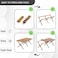 AUTO FAMILY  (150 CM) Folding Aluminum Camping Table Brown (150 CM)