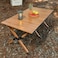 AUTO FAMILY  (150 CM) Folding Aluminum Camping Table Brown (150 CM)