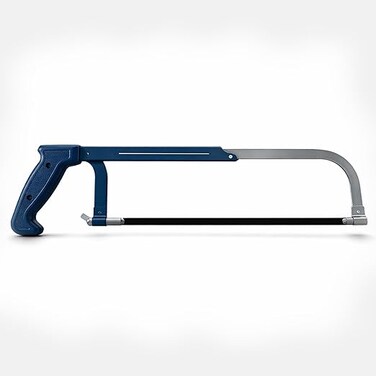 Auto Family Heavy-Duty Adjustable Hand Hacksaw Frame &ndash; Ergonomic Grip, Durable Steel Blade, Multi-Purpose Cutting Tool for Metal, PVC &amp; Wood (Model 2)
