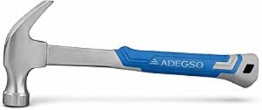 AUTO FAMILY Heavy Duty Steel Framing Claw Hammer with Shock-Absorbing Non-Slip Grip (Hammer 2)
