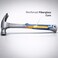 AUTO FAMILY Heavy Duty Steel Framing Claw Hammer with Shock-Absorbing Non-Slip Grip (Hammer 1)