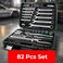 AUTO FAMILY Precision 82 Pcs Ratcheting Screwdriver &amp; Socket Bit Set &ndash; Repair Tool Kit with Magnetic Driver, Multi-Tool Screwdriver Tool Set with Box Alloy Steel Small Electric