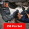 AUTO FAMILY Precision 218 Pcs Ratcheting Screwdriver &amp; Socket Bit Set &ndash; Repair Tool Kit with Magnetic Driver, Multi-Tool Screwdriver Tool Set with Box Alloy Steel Small Electric