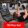 AUTO FAMILY Precision 151 Pcs Ratcheting Screwdriver &amp; Socket Bit Set &ndash; Repair Tool Kit with Magnetic Driver, Multi-Tool Screwdriver Tool Set with Box Alloy Steel Small Electric