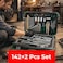 AUTO FAMILY Precision 142 Pcs Ratcheting Screwdriver &amp; Socket Bit Set &ndash; Repair Tool Kit with Magnetic Driver, Multi-Tool Screwdriver Tool Set with Box Alloy Steel Small Electric