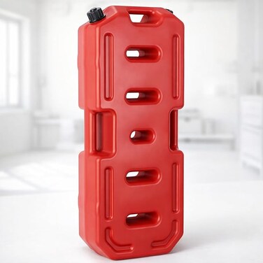 AUTO FAMILY 30L Portable Gasoline Fuel Can Red, Gas Container with Secure Cap, Petrol Storage Cans, Gasoline Oil Container Fuel Canister, Emergency Backup Gas Can Fuel Oil Petrol Storage