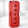 AUTO FAMILY 20L Portable Gasoline Fuel Can, Gas Container with Secure Cap, Petrol Storage Cans, Gasoline Oil Container Fuel Canister, Emergency Backup Gas Can Fuel Oil Petrol Storage (Red - 20L)
