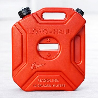AUTO FAMILY 5L Portable Gasoline Fuel Can, Gas Container with Secure Cap, Petrol Storage Cans, Gasoline Oil Container Fuel Canister, Emergency Backup Gas Can Fuel Oil Petrol Storage