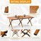 AUTO FAMILY Folding Aluminum Camping Table 60CM &ndash; Roll-Up Table, Portable Lightweight Grill Table for Outdoor, Folding Table, Portable Outdoor Table