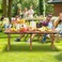 AUTO FAMILY Folding Aluminum Camping Table 60CM &ndash; Roll-Up Table, Portable Lightweight Grill Table for Outdoor, Folding Table, Portable Outdoor Table