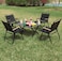 AUTO FAMILY Folding Aluminum Camping Table 90CM &ndash; Roll-Up Table, Portable Lightweight Grill Table for Outdoor, Folding Table, Portable Outdoor Table (Beige - 90CM)