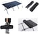 AUTO FAMILY Folding Aluminum Camping Table 90CM &ndash; Roll-Up Table, Portable Lightweight Grill Table for Outdoor, Folding Table, Portable Outdoor Table (Beige - 90CM)