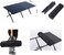 AUTO FAMILY Folding Aluminum Camping Table 90CM &ndash; Roll-Up Table, Portable Lightweight Grill Table for Outdoor, Folding Table, Portable Outdoor Table (Black - 90CM)