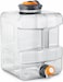 AUTO FAMILY 20L Transparent Water Storage Container with Spout Tap &ndash; Water Storage Containers, Water Tank Water Storage Tank, Plastic Water Tank