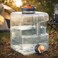 AUTO FAMILY 15L Transparent Water Storage Container with Spout Tap &ndash; Water Storage Containers, Water Tank Water Storage Tank, Plastic Water Tank