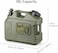 AUTO FAMILY 18L Portable Outdoor Camping Water Storage Container &ndash; BPA-Free, Durable Camping Water Jug with Spout &amp; Accessories