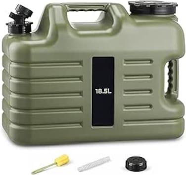 AUTO FAMILY 18.5L Portable Outdoor Camping Water Storage Container &ndash; BPA-Free, Durable Camping Water Jug with Spout &amp; Accessories