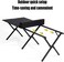 AUTO FAMILY Folding Aluminum 150CM Camping Table &amp; 4Pcs Chair &ndash; Roll-Up Table, Portable Lightweight Grill Table for Outdoor, Folding Table, Portable Outdoor Table, picnic table metal