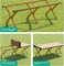 AUTO FAMILY Folding Aluminum 150CM Camping Table &amp;4Pcs Chair &ndash; Roll-Up Table, Portable Lightweight Grill Table for Outdoor, Folding Table, Portable Outdoor Table, picnic table metal