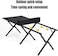AUTO FAMILY Folding Aluminum 120CM Camping Table &amp; 4Pcs Chair Set&ndash; Roll-Up Table, Portable Lightweight Grill Table for Outdoor, Folding Table, Portable Outdoor Table, picnic table metal