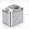 AUTO FAMILY 20L Military Metal Jerry Can Silver For Cars, Jeeps &amp; Other Vehicles