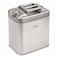 AUTO FAMILY 20L Military Metal Jerry Can Silver For Cars, Jeeps &amp; Other Vehicles
