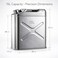 AUTO FAMILY 15L Military Metal Jerry Can Silver For Cars, Jeeps &amp; Other Vehicles