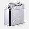 AUTO FAMILY 10L Military Metal Jerry Can Silver For Cars, Jeeps &amp; Other Vehicles