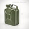 AUTO FAMILY 5L Military Green Metal Jerry Can For Cars, Jeeps &amp; Other Vehicles