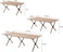 AUTO FAMILY Folding Aluminum Camping Table Brown (120 CM) &ndash; Aluminum Roll-Up Table, Portable Lightweight Grill Table for Outdoor, Folding Table, Portable Outdoor Table, picnic table metal