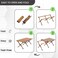 AUTO FAMILY  (150 CM) Folding Aluminum Camping Table Brown (150 CM)