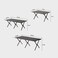 AUTO FAMILY 120CM Folding Aluminum Camping Table Black &ndash; Roll-Up Table, Portable Lightweight Grill Table for Outdoor, Folding Table, Portable Outdoor Table, picnic table metal