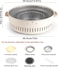 AUTO FAMILY Portable Folding Charcoal BBQ Barbeque Grill (BEIGE), Outdoor BBQ Grill, BBQ Folding Grill, Portable BBQ Grill Camping