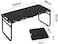 AUTO FAMILY Folding Aluminum Camping Table Black &ndash; Roll-Up Table, Portable Lightweight Grill Table for Outdoor, Folding Table, Portable Outdoor Table, picnic table metal (Alloy Steel - 58 CM)