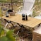 AUTO FAMILY 120CM Folding Aluminum Camping Table Beige &ndash; Roll-Up Table, Portable Lightweight Grill Table for Outdoor, Folding Table, Portable Outdoor Table, picnic table metal (Beige - 120CM)