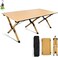 AUTO FAMILY 120CM Folding Aluminum Camping Table Beige &ndash; Roll-Up Table, Portable Lightweight Grill Table for Outdoor, Folding Table, Portable Outdoor Table, picnic table metal (Beige - 120CM)