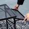 AUTO FAMILY Folding Metal Camping Table, Portable Lightweight Grill Table for Outdoor, Folding Table, Portable Outdoor Table, picnic table metal