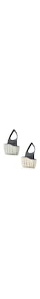 X spring Kitchen Sink Shelf Soap Sponge Drain Rack, 2 PCS Sponge Drain Rack Holder Decker Hanging Basket, Kitchen Organizer Sink Accessories, Kitchen Sink Drain Basket, Kitchen Sponge Holder for Sink
